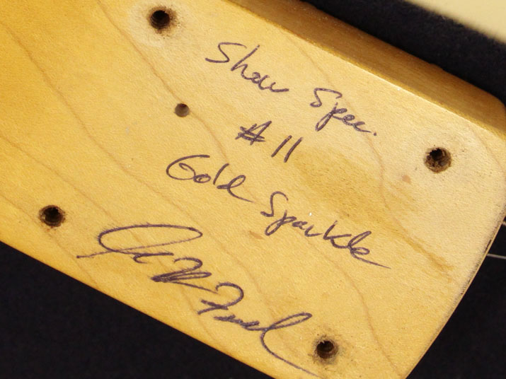 Fender Custom Shop Master Built 1959 Stratocaster Relic Brazilian Rosewood Gold Silver Sparkle by Greg Fessler 9