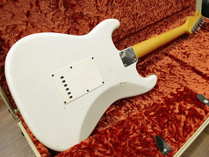 Fender Custom Shop 1960 Stratocaster Relic Olympic White Matching Head 3