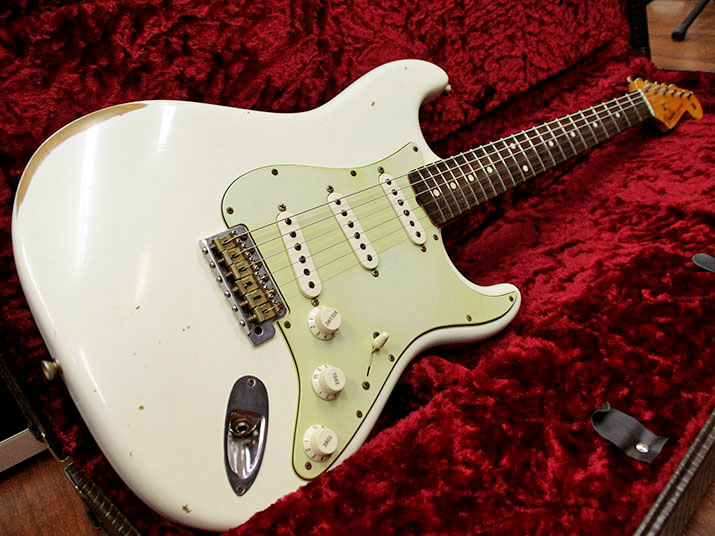 Fender Custom Shop 1960 Stratocaster Relic Vintage Olympic White 1