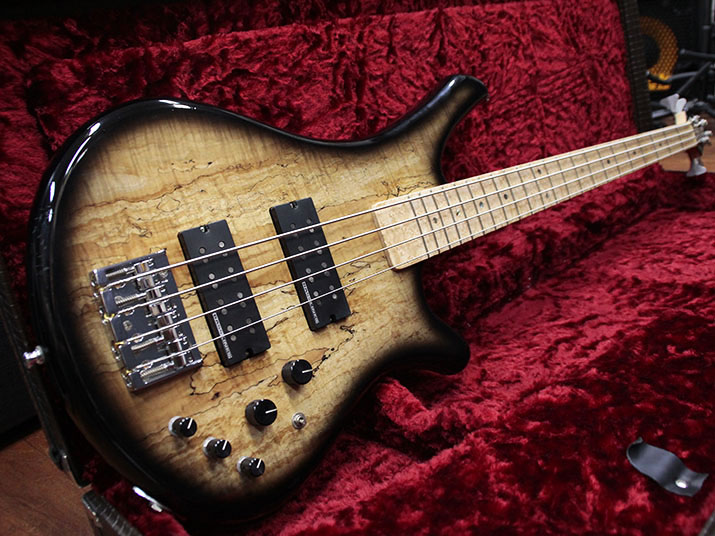 ESP Custom Order Bass WS Type Spalted Flame Maple 1