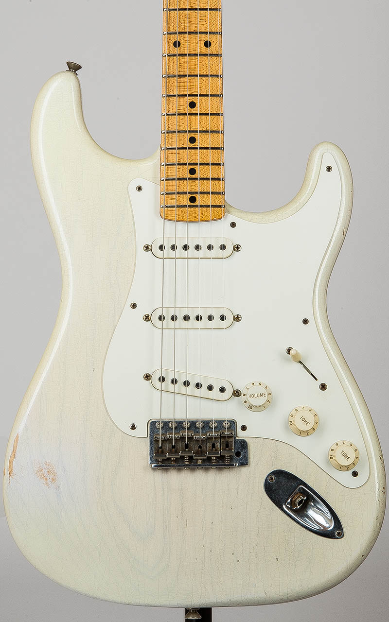 Fender Custom Shop Master Built 1955 Stratocaster Relic by Greg Fesler White Blonde 2011 3