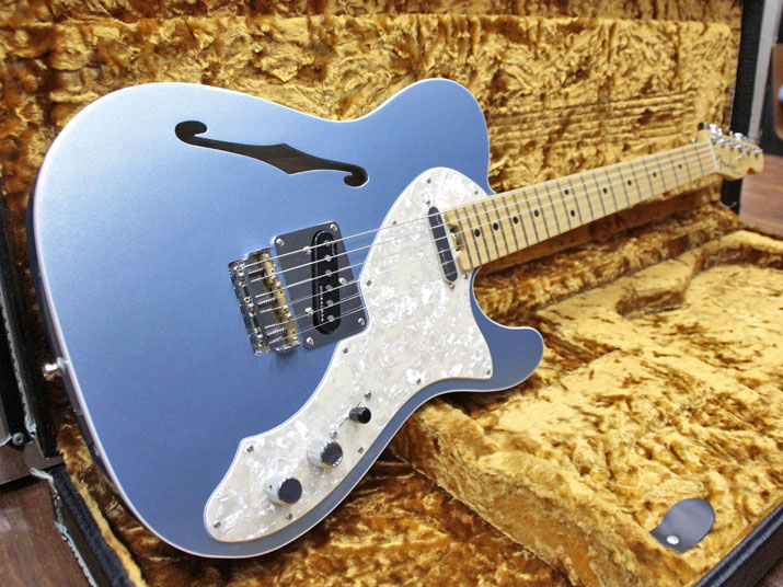 Fender USA American Elite Telecaster Thinline Mystic Ice Blue 1
