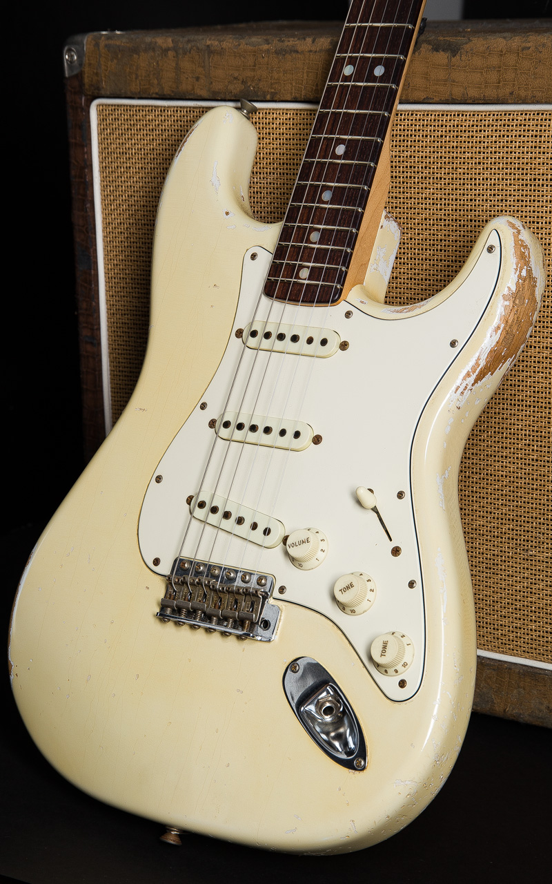 Fender Custom Shop MBS 1972 Stratocaster Heavy Relic Olympic White Master Built by Dale Wilson 3