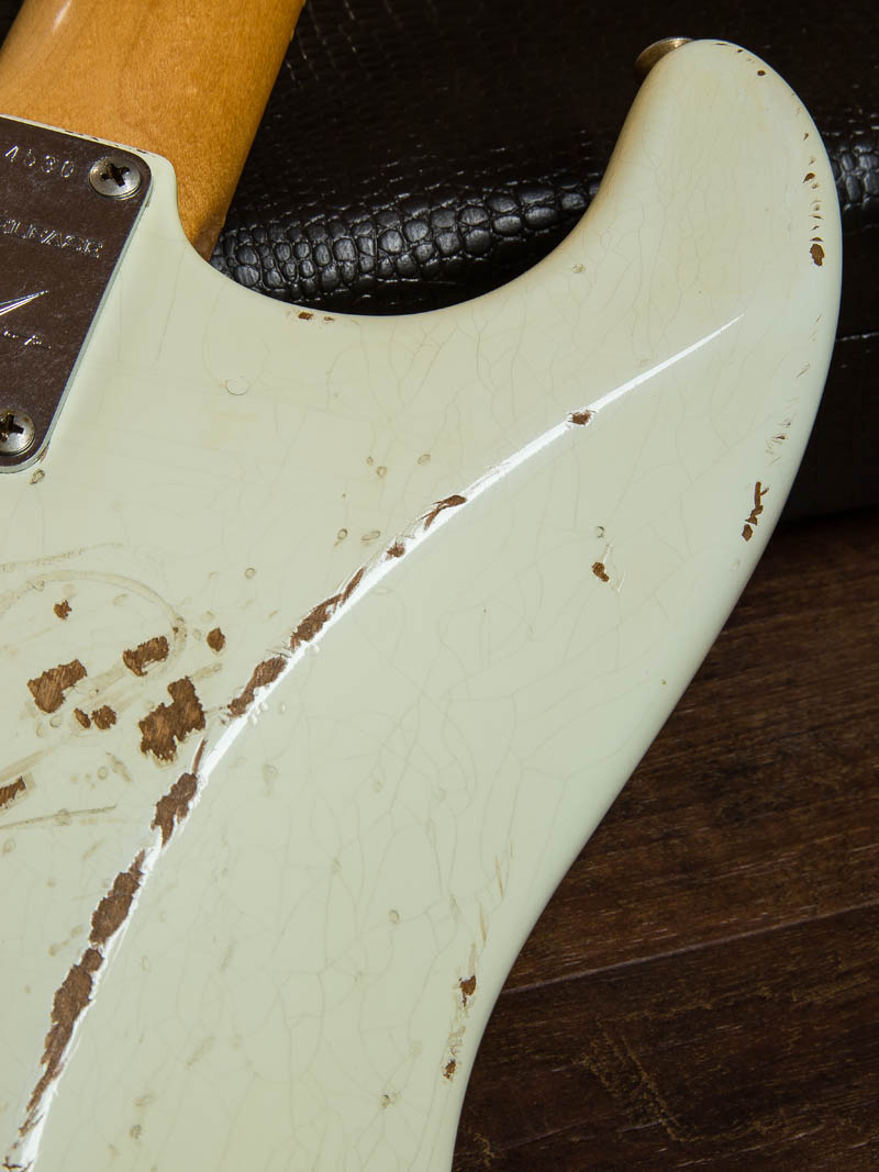 Fender Custom Shop Limited Master Built 1960 Stratocaster Relic O.White Brazilian Rosewood by Dennis Galuszka 13