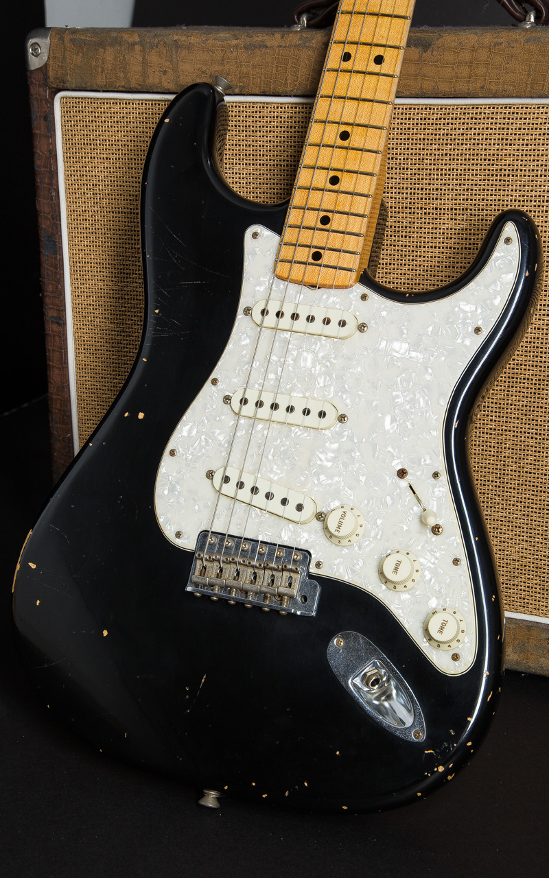 Fender Custom Shop MBS 1969 Stratocaster with Josefine Campos Hand Wound PU Relic Black Master Built by Paul Waller 2014 3