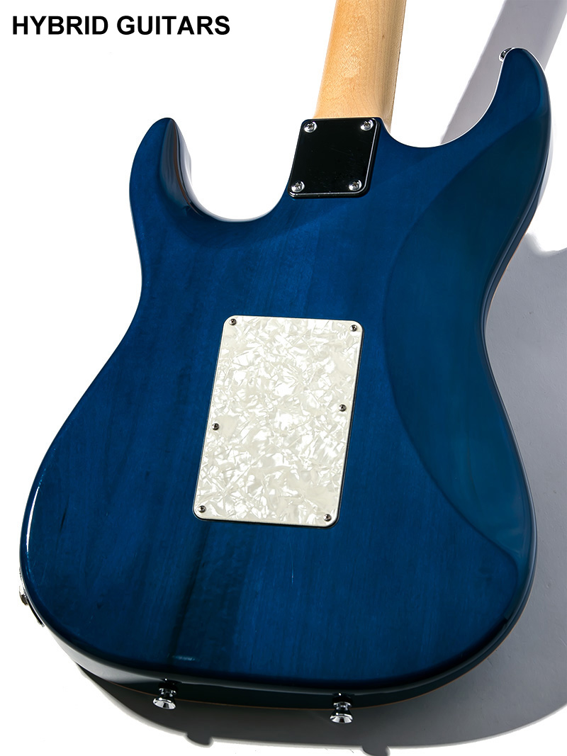 T's Guitars DST-Classic Droptop with Floyd Rose Quilt Trans Blue  4
