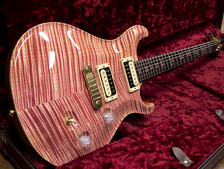 Paul Reed Smith(PRS) Private Stock Custom 24 Korina McCarty Thickness Faded Pink  1