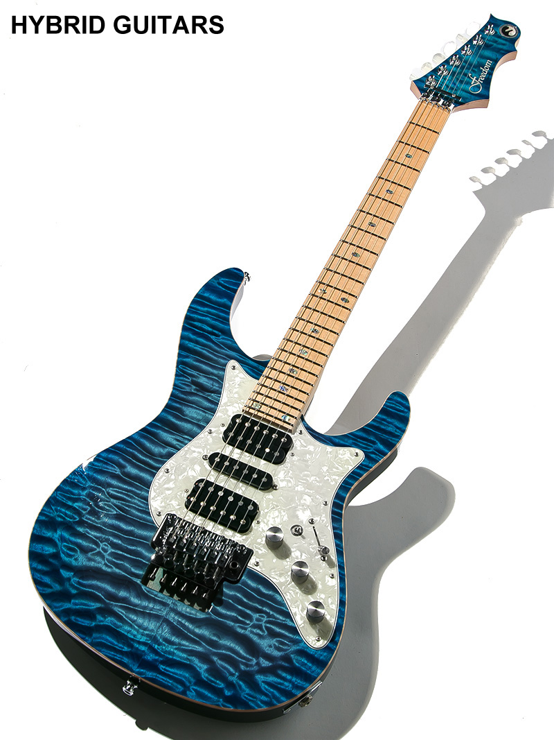 Freedom Custom Guitar Research HYDRA FRT 24F 5A Quilted Maple SER(清流) 1