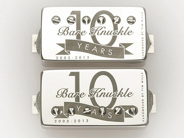 Bare Knuckle Pickups 10th Anniversary Humbucker Hand Wound By Tim Mills Nickel Set(Potted) 1