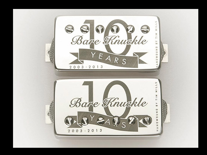 Bare Knuckle Pickups 10th Anniversary Humbucker Hand Wound By Tim Mills Nickel Set (Unpotted) 1