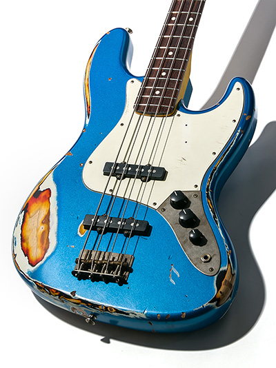 Nash Guitars JB-63 Lake Placid Blue over 3 Tone Sunburst