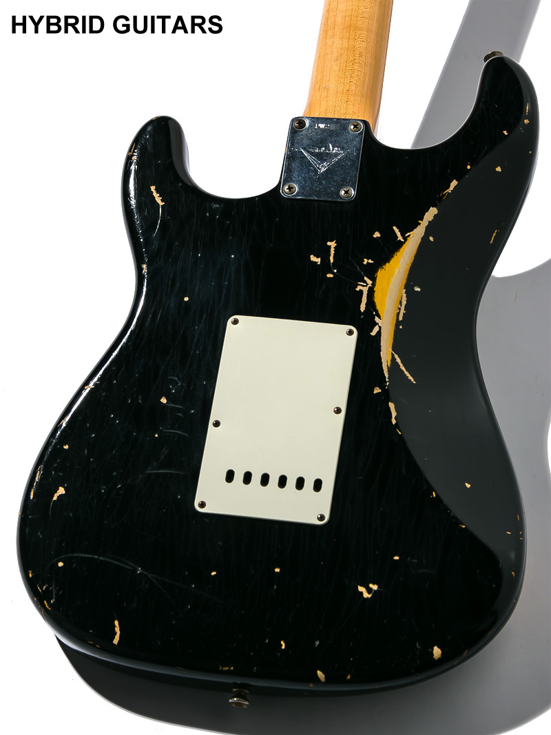 Fender Custom Shop MBS 1969 Stratocaster Heavy Relic Black Over 3TSB Multi Layer Master Built by Paul Waller 2013 4