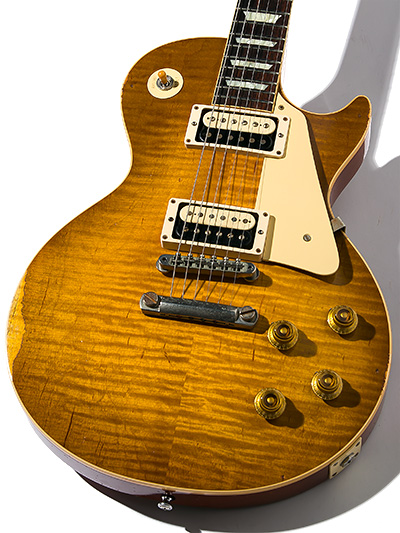 Gibson Custom Shop Historic Collection 1959 Les Paul Standard Reissue Heavy Aged Dirty Lemon Fade 2018 with Bare Knuckle PU