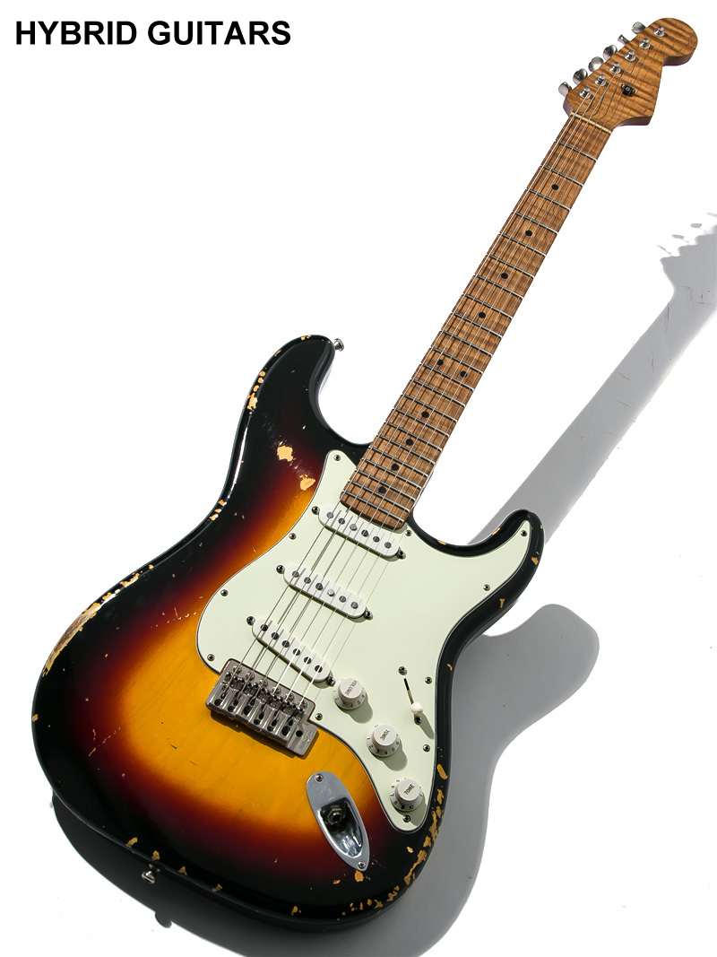 No Brand Stratocaster Type warmoth Neck & MJT Body 3TS Aged 1
