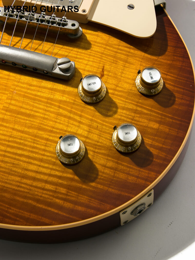Gibson Custom Shop Historic Collection 1960 Les Paul Standard Reissue Figured VOS with Bare Knuckle Iced Tea Burst 10