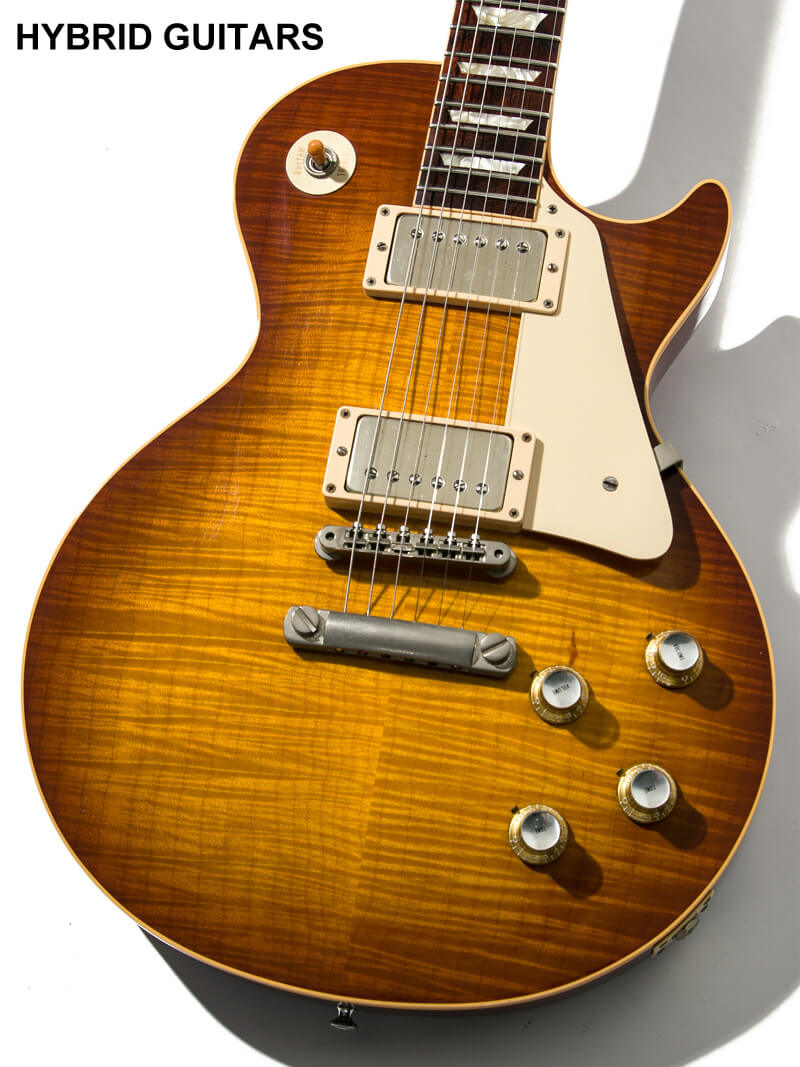 Gibson Custom Shop Historic Collection 1960 Les Paul Standard Reissue Figured VOS with Bare Knuckle Iced Tea Burst 3