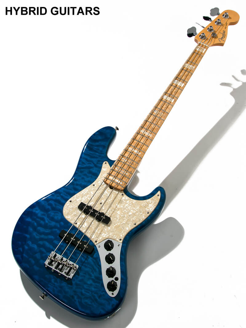 Fender Custom Shop Custom Classic Jazz Bass Quilt Sapphire Blue Trans 1