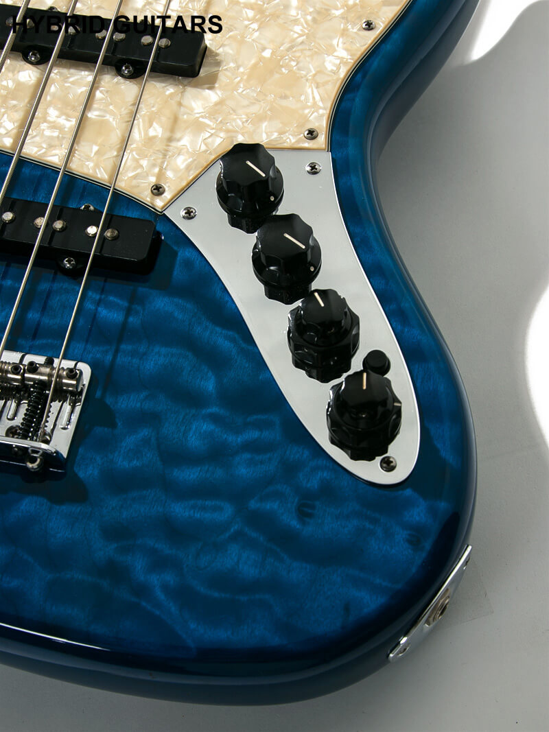 Fender Custom Shop Custom Classic Jazz Bass Quilt Sapphire Blue Trans 10