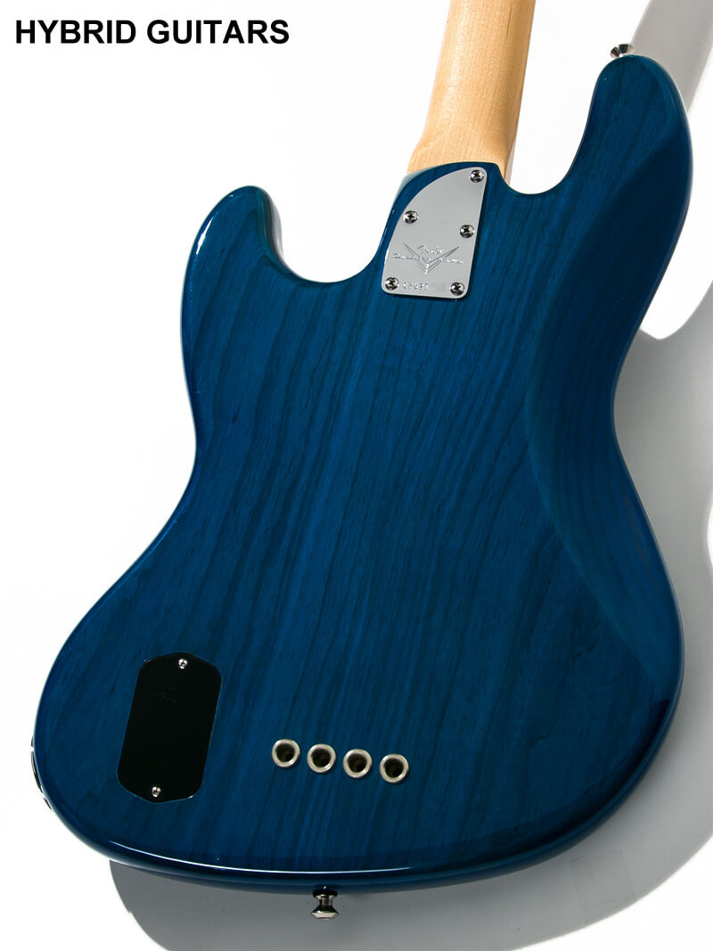 Fender Custom Shop Custom Classic Jazz Bass Quilt Sapphire Blue Trans 4