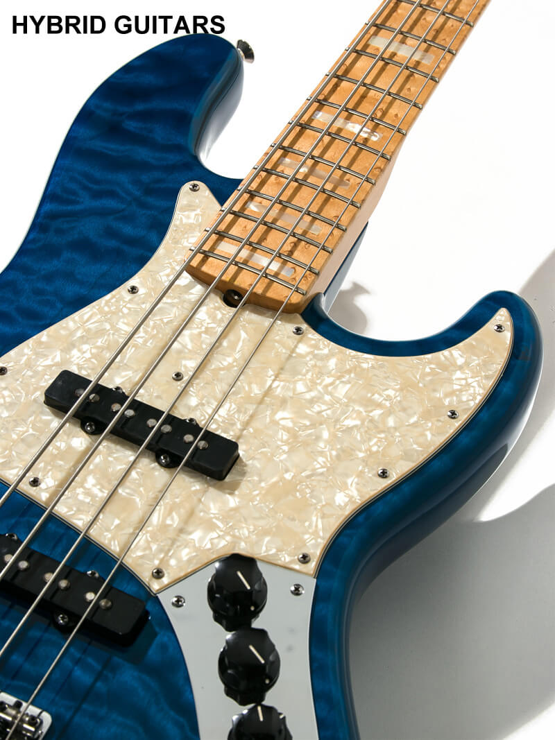 Fender Custom Shop Custom Classic Jazz Bass Quilt Sapphire Blue Trans 9