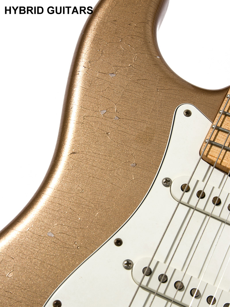 Fender Custom Shop MBS Builder Select 1969 Stratocaster Josefina Campos Journeyman Relic Shoreline Gold Master Built by Greg Fessler 11