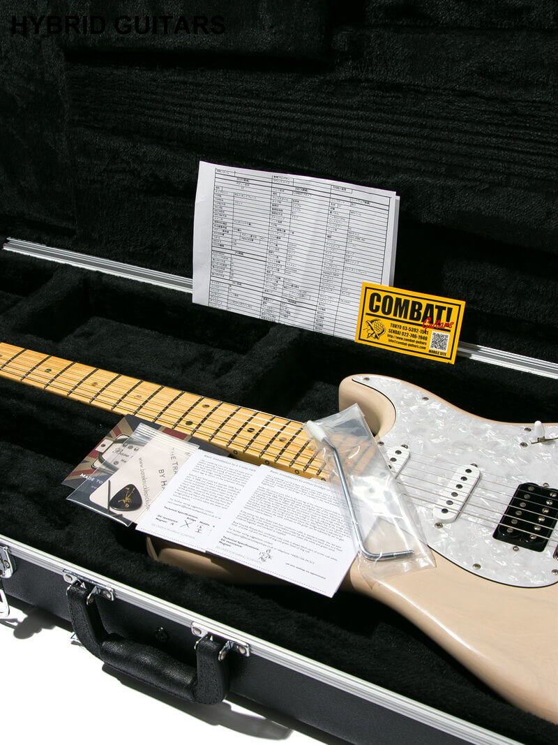 Combat Stratocaster with Bare Knuckle White Blonde 12