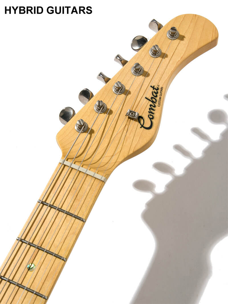 Combat Stratocaster with Bare Knuckle White Blonde 5
