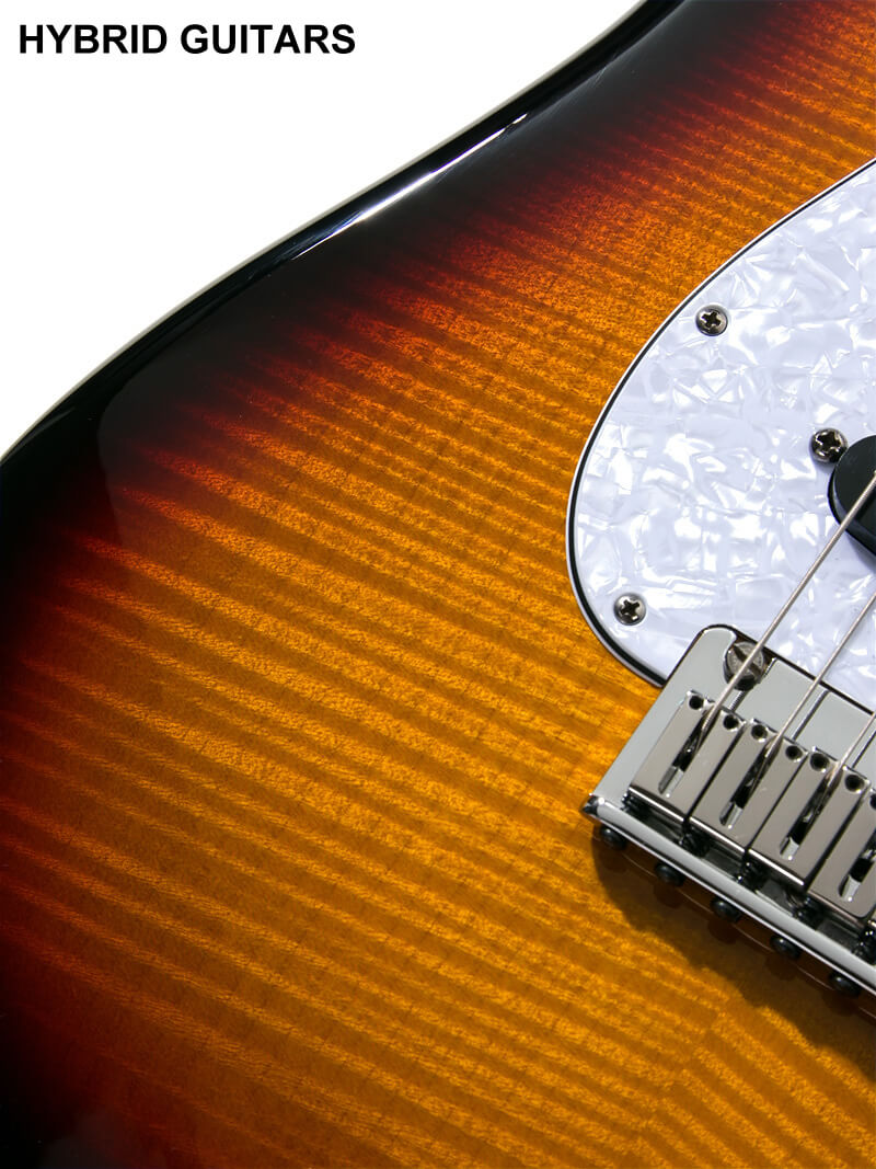 Fender Custom Shop Custom Deluxe Stratocaster Flame Maple Neck 3TS
 11
