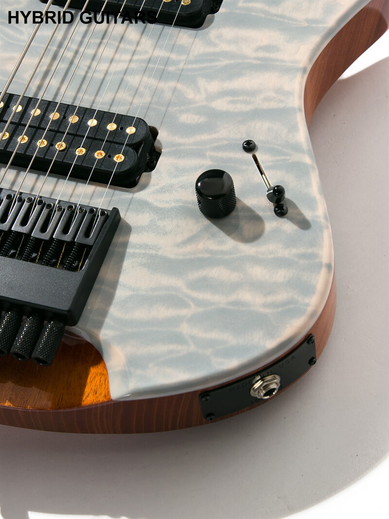 Kiesel Guitars Custom Order ZEUS 8strings Quilted Maple Top Translucent White 10