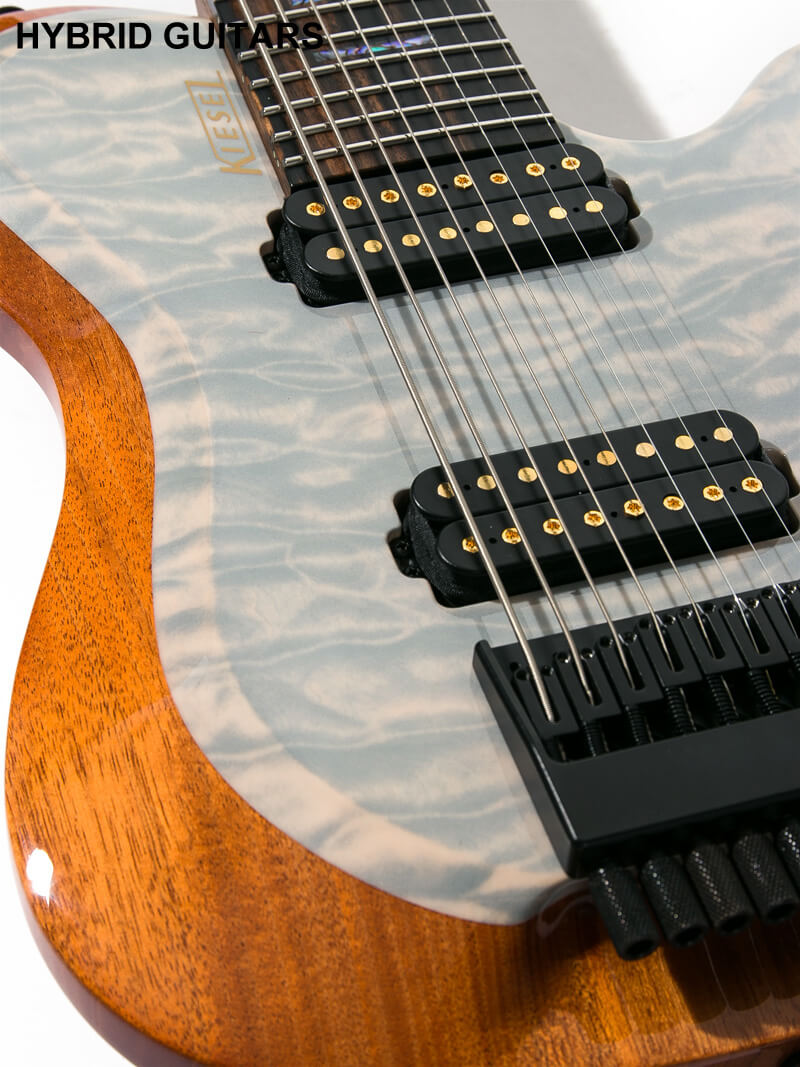 Kiesel Guitars Custom Order ZEUS 8strings Quilted Maple Top Translucent White 12