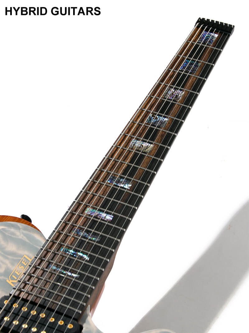 Kiesel Guitars Custom Order ZEUS 8strings Quilted Maple Top Translucent White 7
