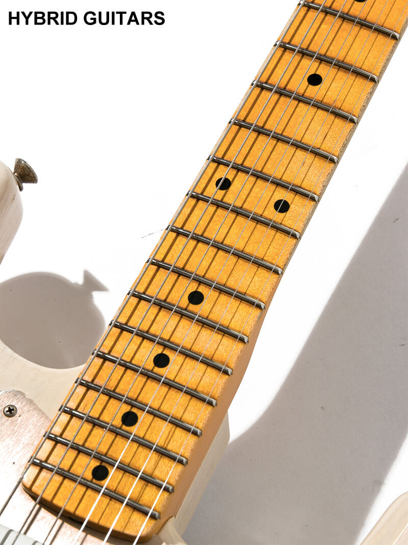 Fender Custom Shop 2019 Event Limited Edition 1955 Dual-Mag Stratocaster Heavy & Journeyman Relic Aged White Blonde 14