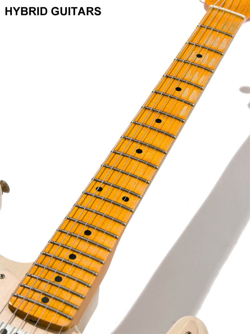 Fender Custom Shop 2019 Event Limited Edition 1955 Dual-Mag Stratocaster Heavy & Journeyman Relic Aged White Blonde 7