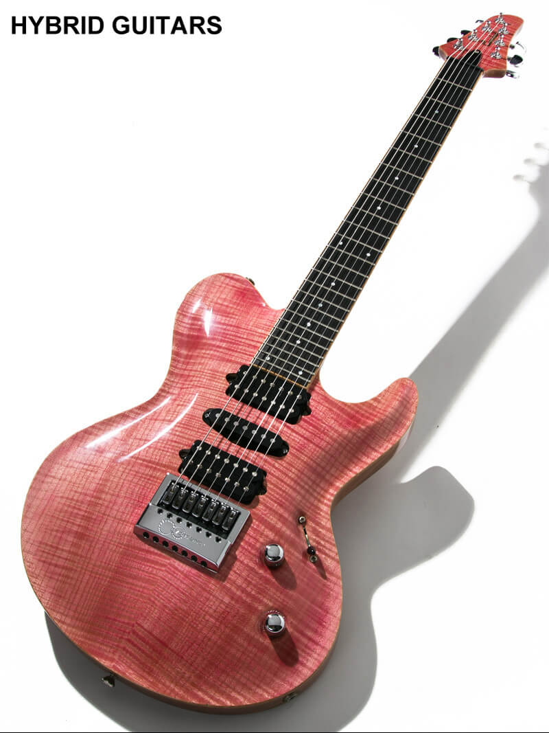 Combat Custom Order 7strings Flame Maple Faded Trans Pink 1