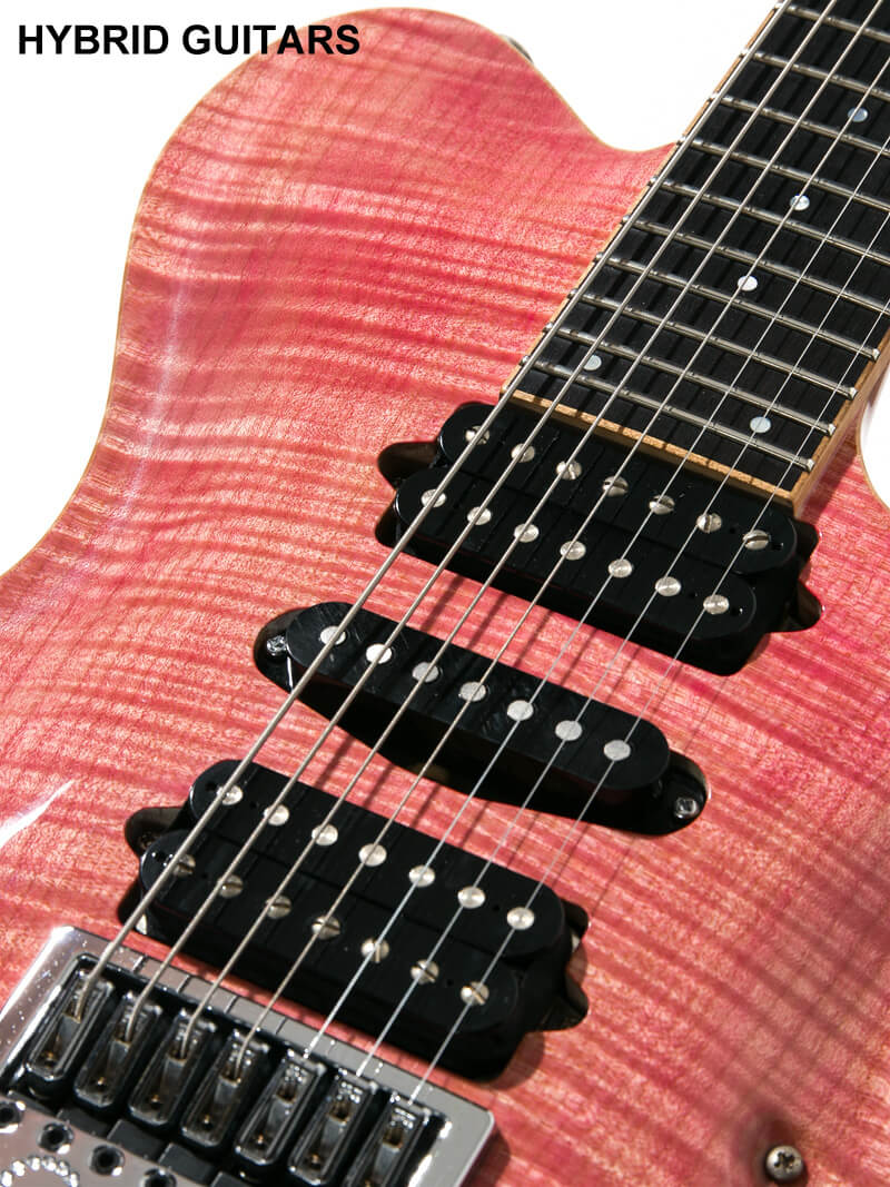 Combat Custom Order 7strings Flame Maple Faded Trans Pink 11