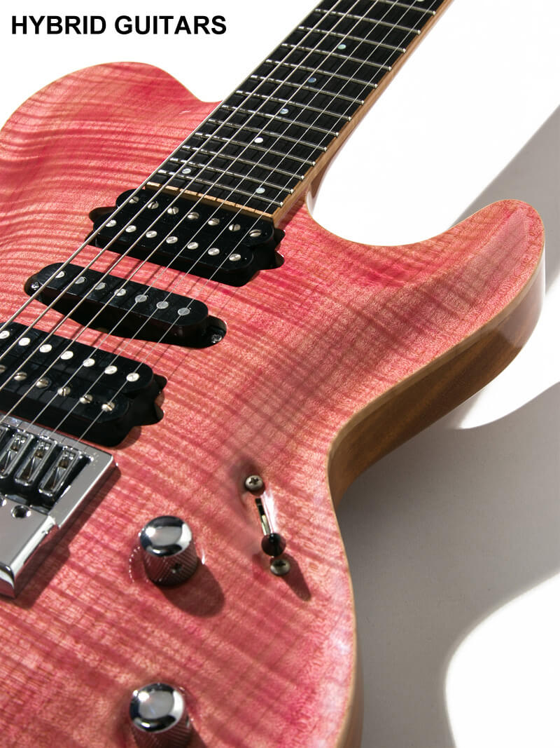 Combat Custom Order 7strings Flame Maple Faded Trans Pink 9