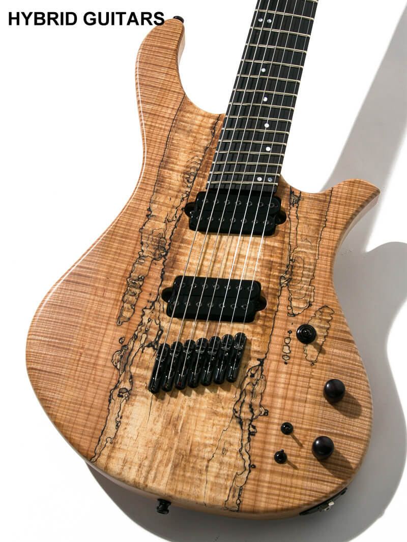Overload Custom Guitars Rea7 Spalted Maple Natural 3