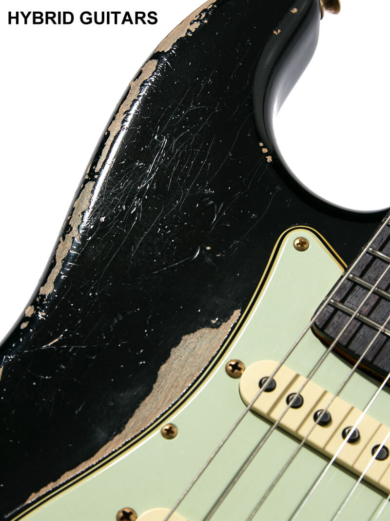 Fender Custom Shop MBS 1963 Stratocaster with Josefina Campos P.U. Black Heavy Relic Master Built by Todd Krause  11