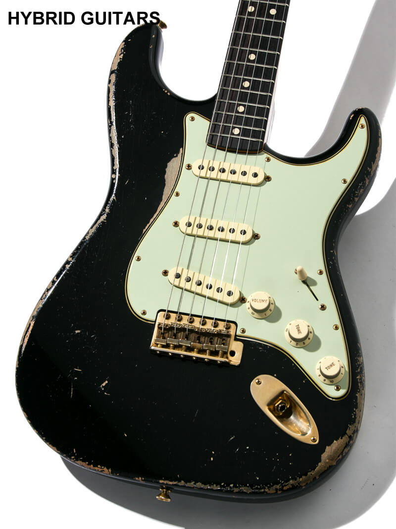 Fender Custom Shop MBS 1963 Stratocaster with Josefina Campos P.U. Black Heavy Relic Master Built by Todd Krause  3
