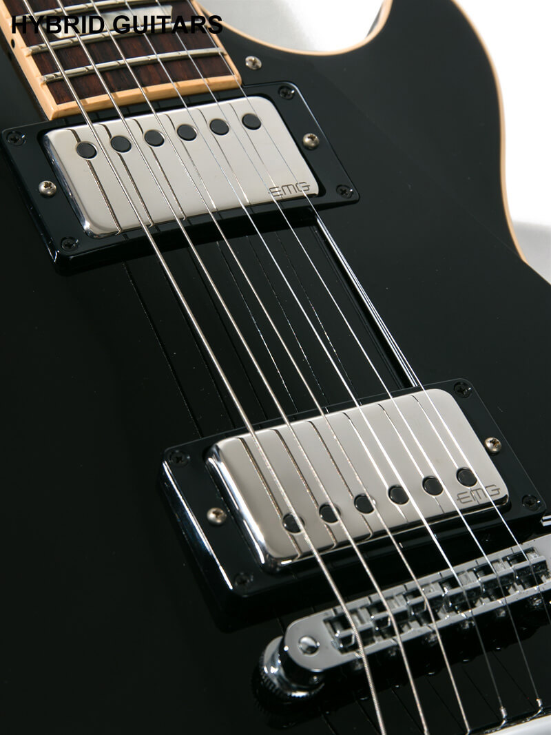 Gibson USA Les Paul Standard Ebony Black EMG James Hetfield Mod. 11