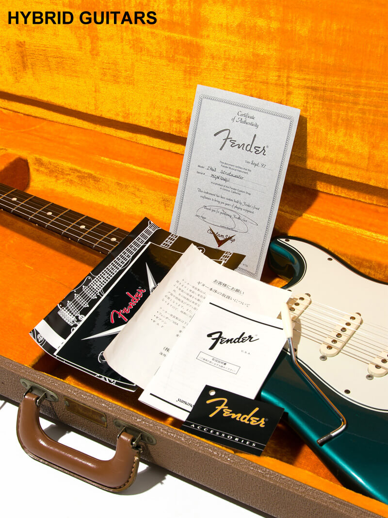 Fender Custom Shop Master Grade 1963 Stratocaster Matching Head Lake Placid Blue(LPB) 16