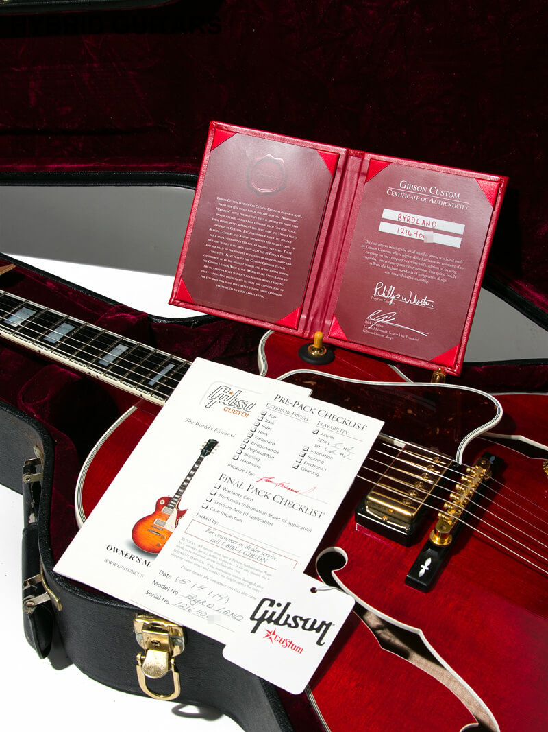 Gibson Custom Shop Custom Crimson Byrdland Wine Red 18