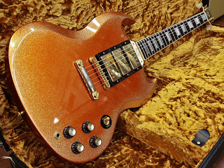 Gibson Custom Shop SG Custom Metallic Orange w/Sparkle Burst 1