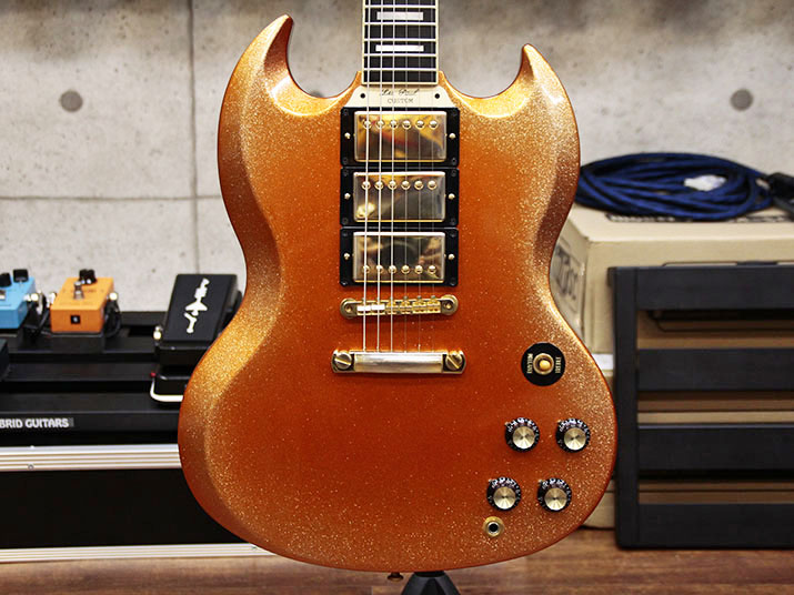 Gibson Custom Shop SG Custom Metallic Orange w/Sparkle Burst 10