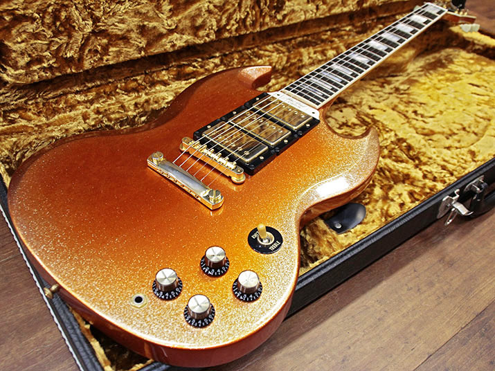 Gibson Custom Shop SG Custom Metallic Orange w/Sparkle Burst 2