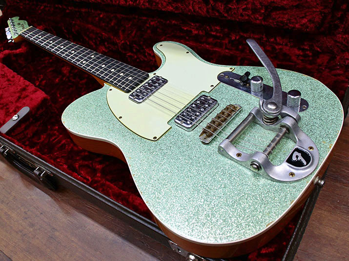 Fender Custom Shop Telecaster Relic TVJ Surf Green Sparkle 1