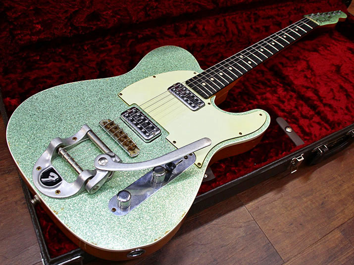 Fender Custom Shop Telecaster Relic TVJ Surf Green Sparkle 2