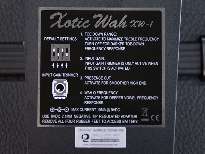 Xotic Wah XW-1 3