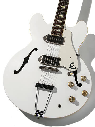 Epiphone Japan Limited Edition Casino Snow White with Blue Label