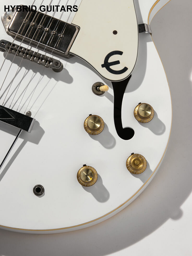 Epiphone Japan Limited Edition Casino Snow White with Blue Label 10